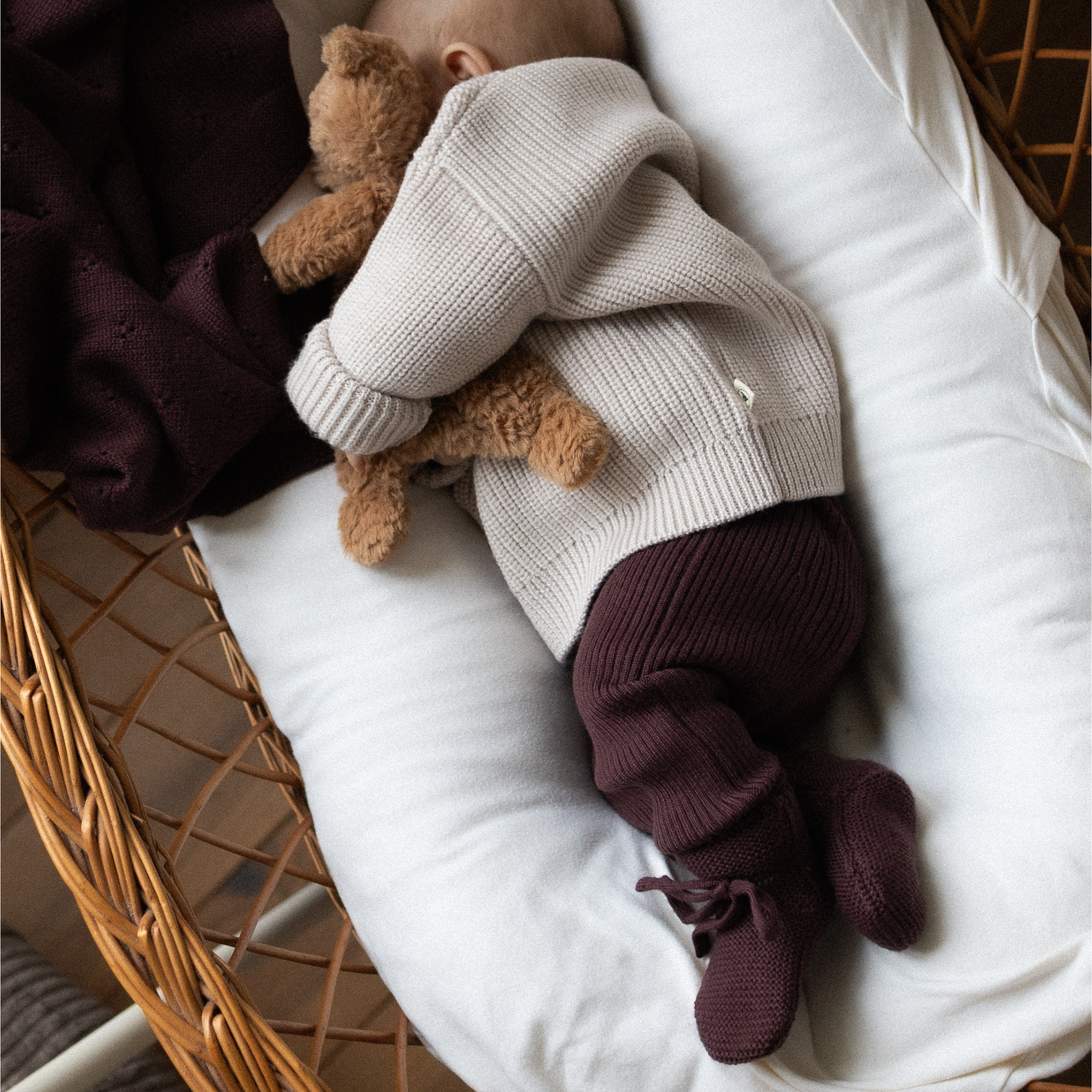 Babyschuhe "Toni" in bordeaux