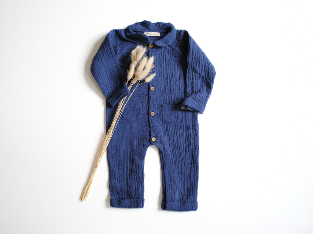 Lille Toni Babystrampler aus Musselin