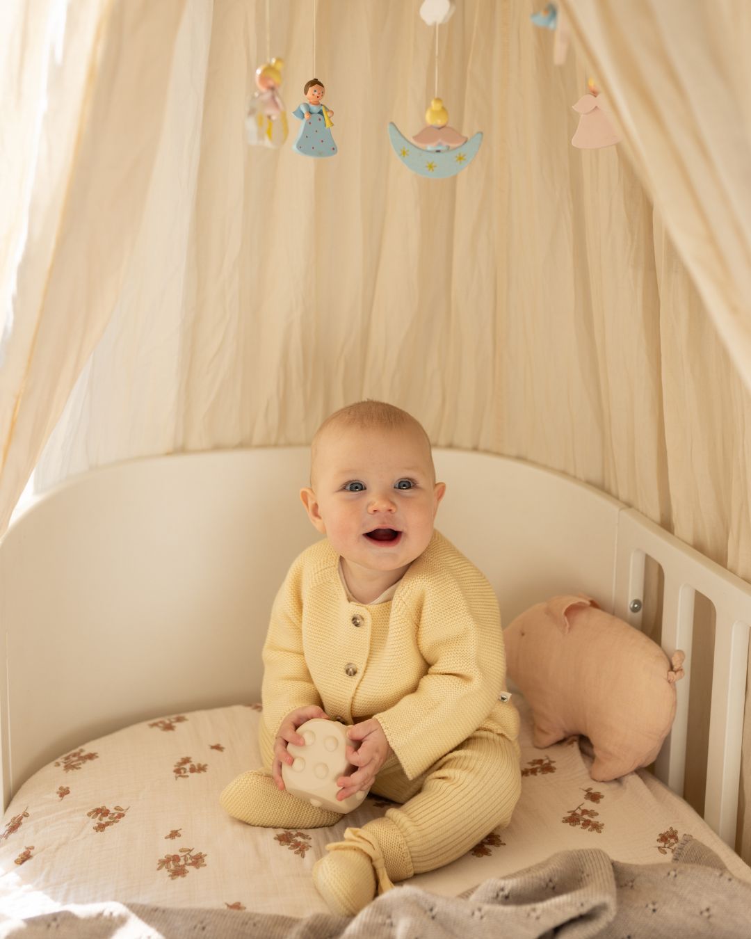 Cardigan "Emil" in buttermilk