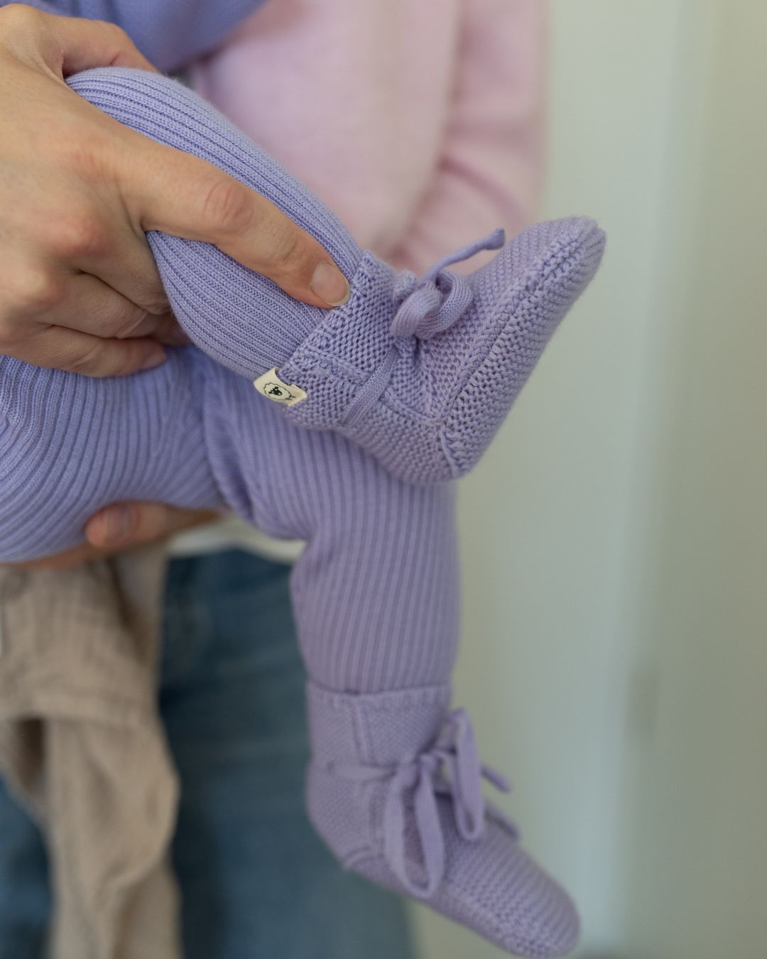 Baby booties "Toni" in cream