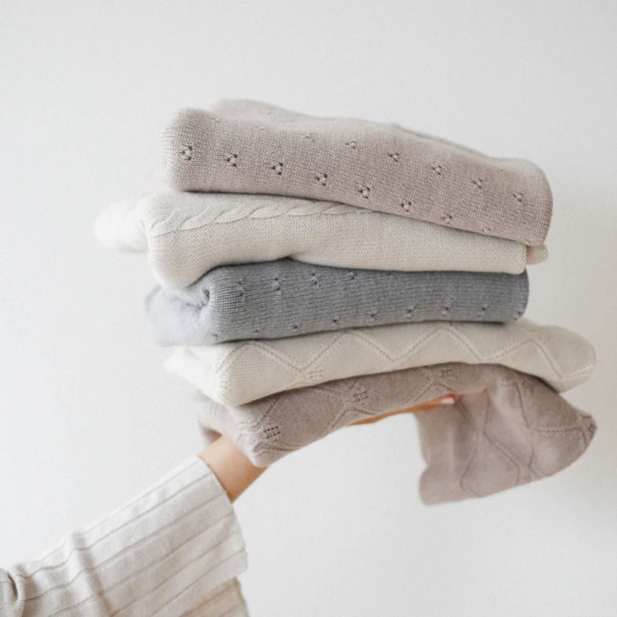 Kuscheldecke "Ilsa" in creme