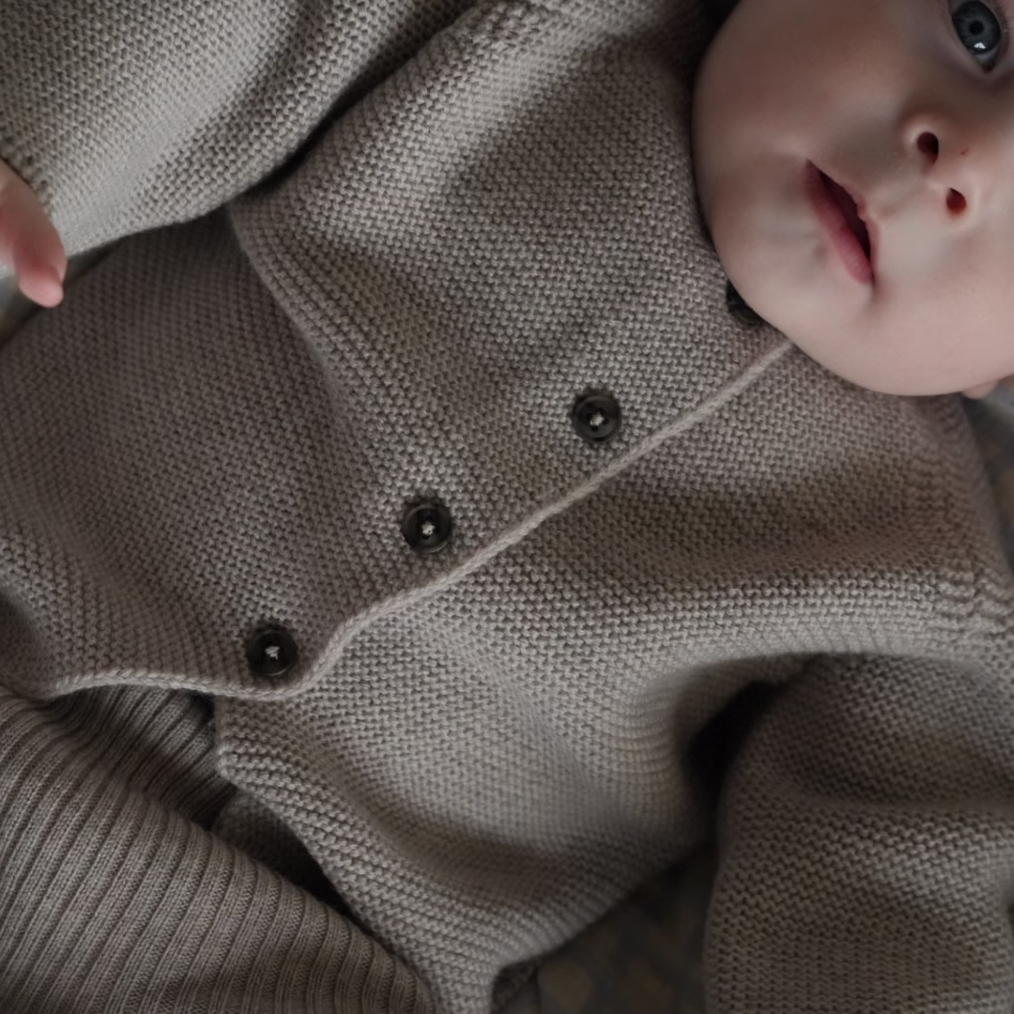 Cardigan "Emil" in camel melange