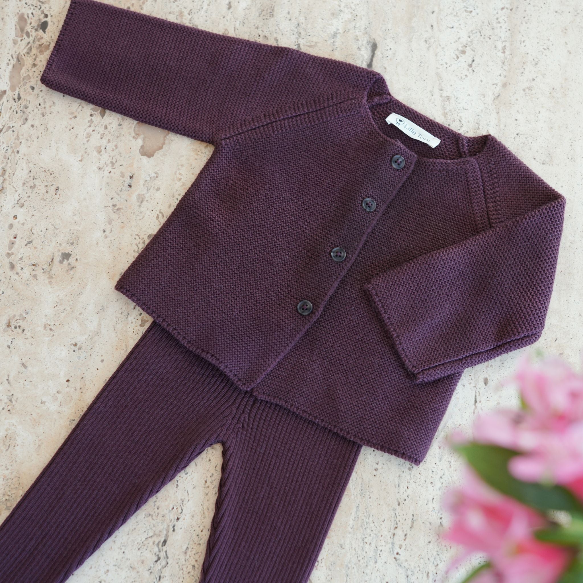 Cardigan Emil in bordeaux