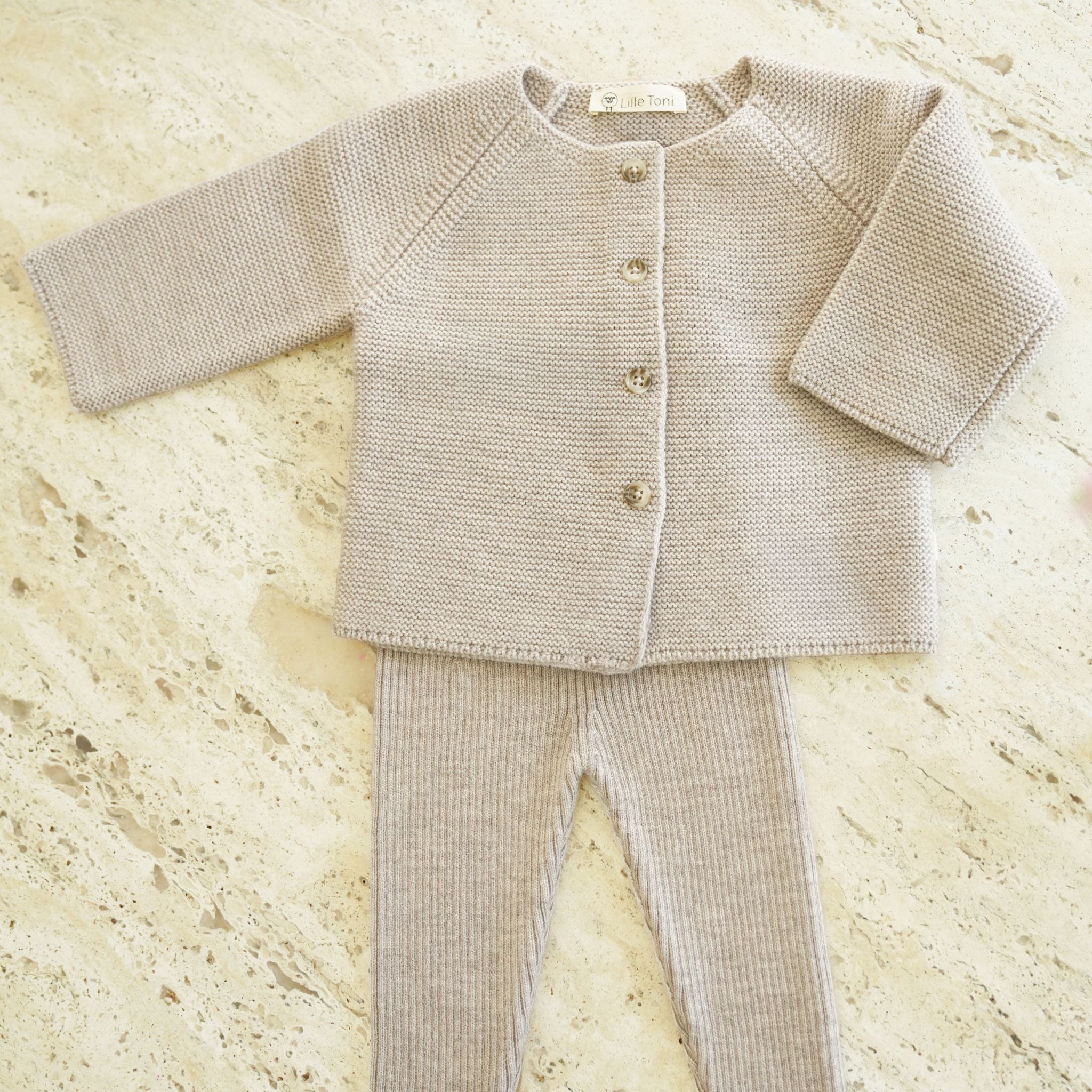 Cardigan "Emil" in camel melange