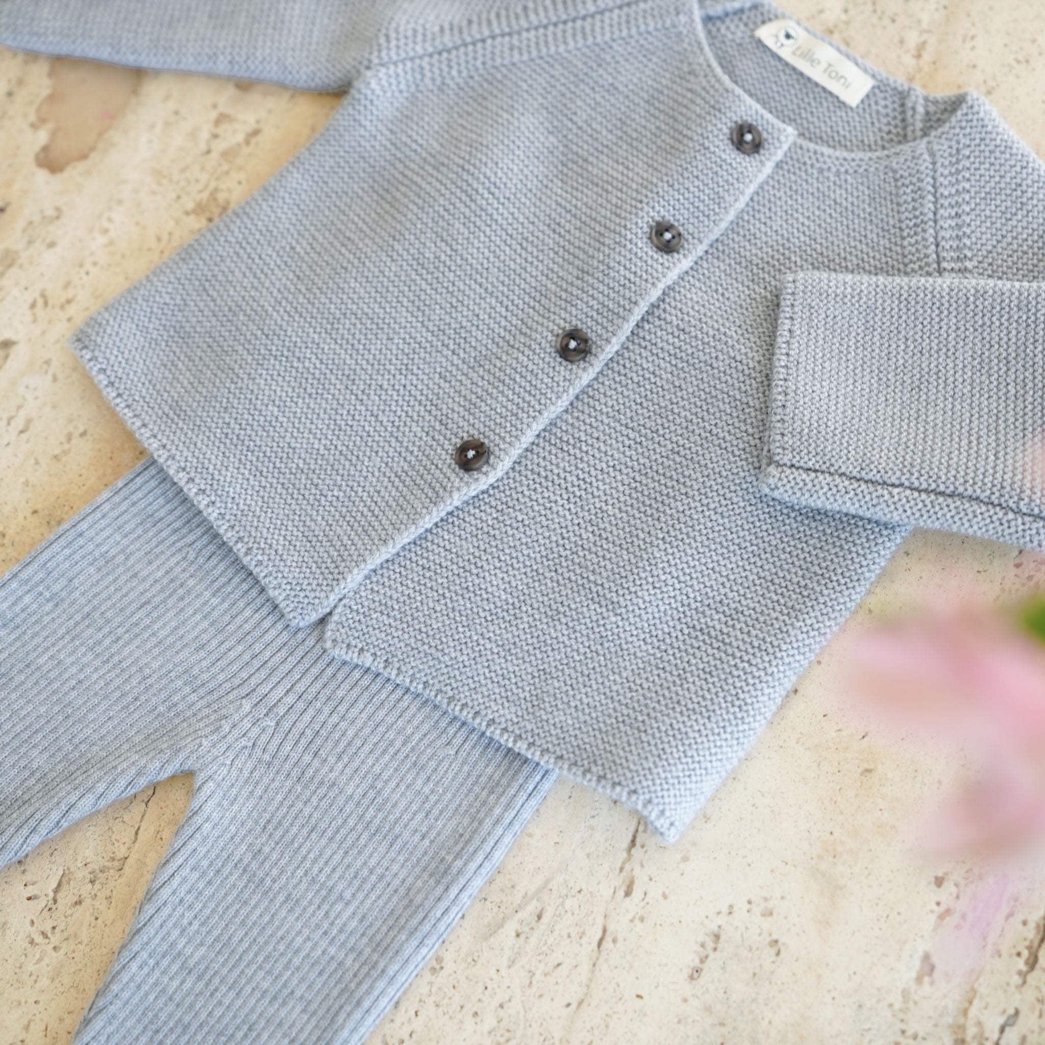Cardigan "Emil" in grey melange