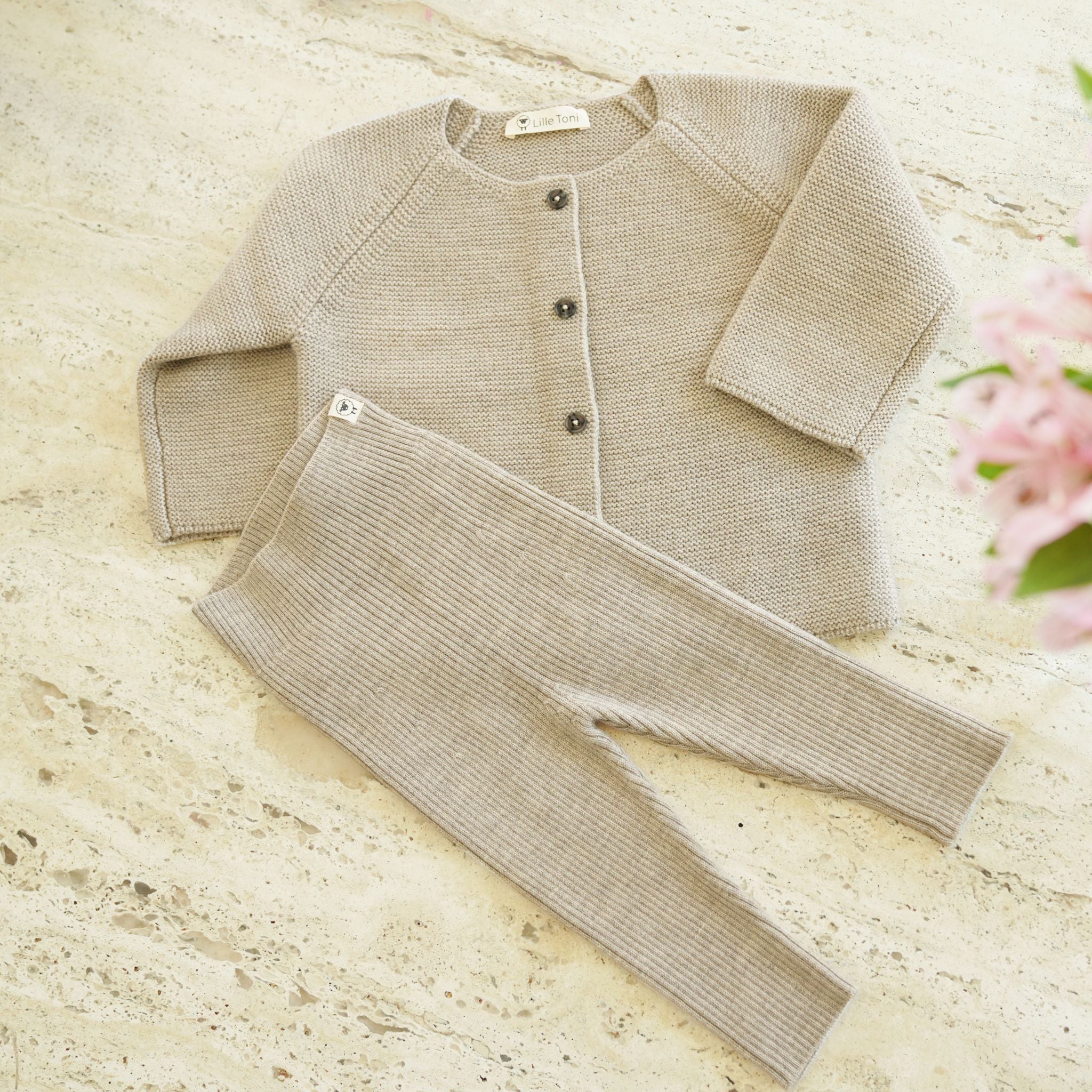 Leggings "Finn" in camel melange