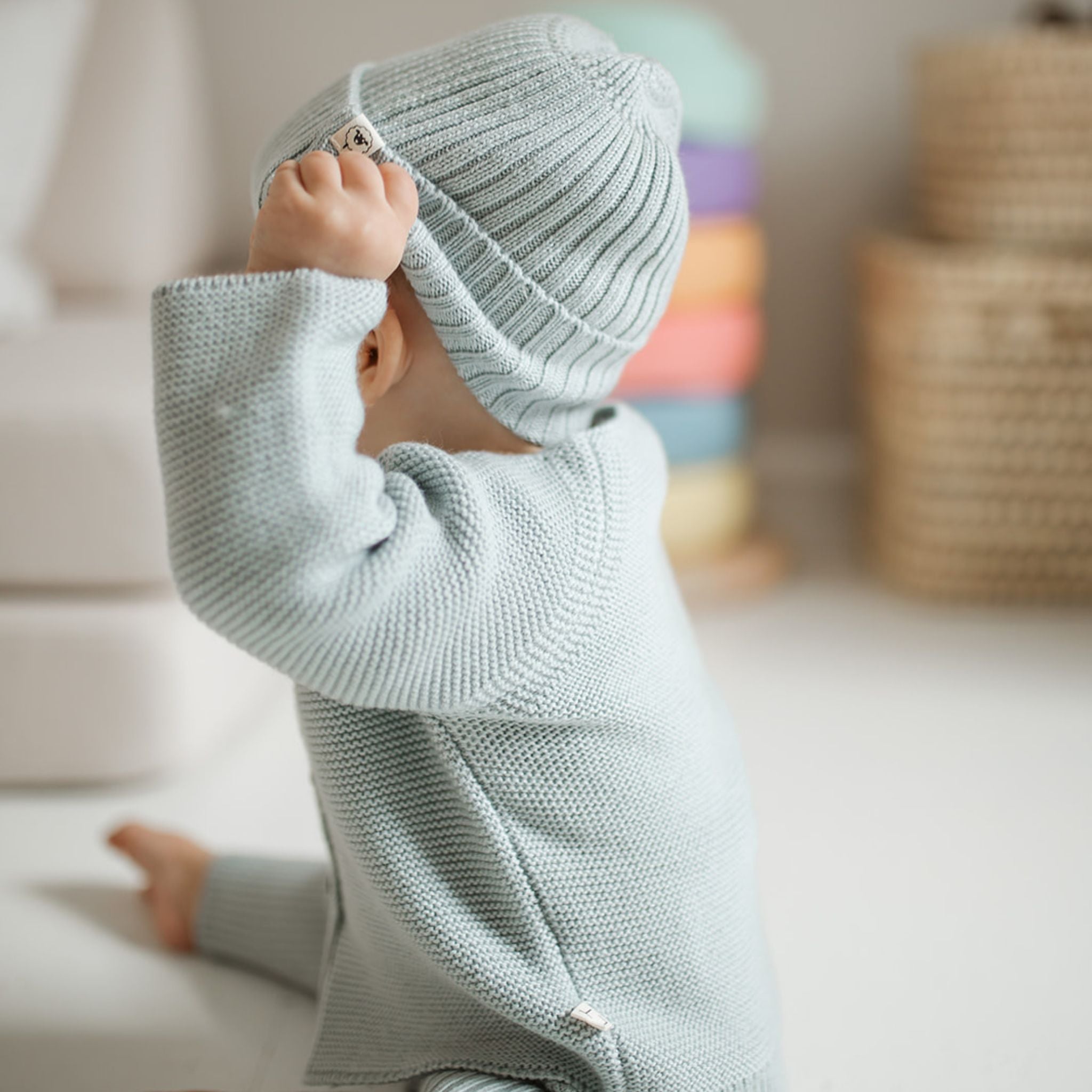 Cardigan "Emil" in camel melange