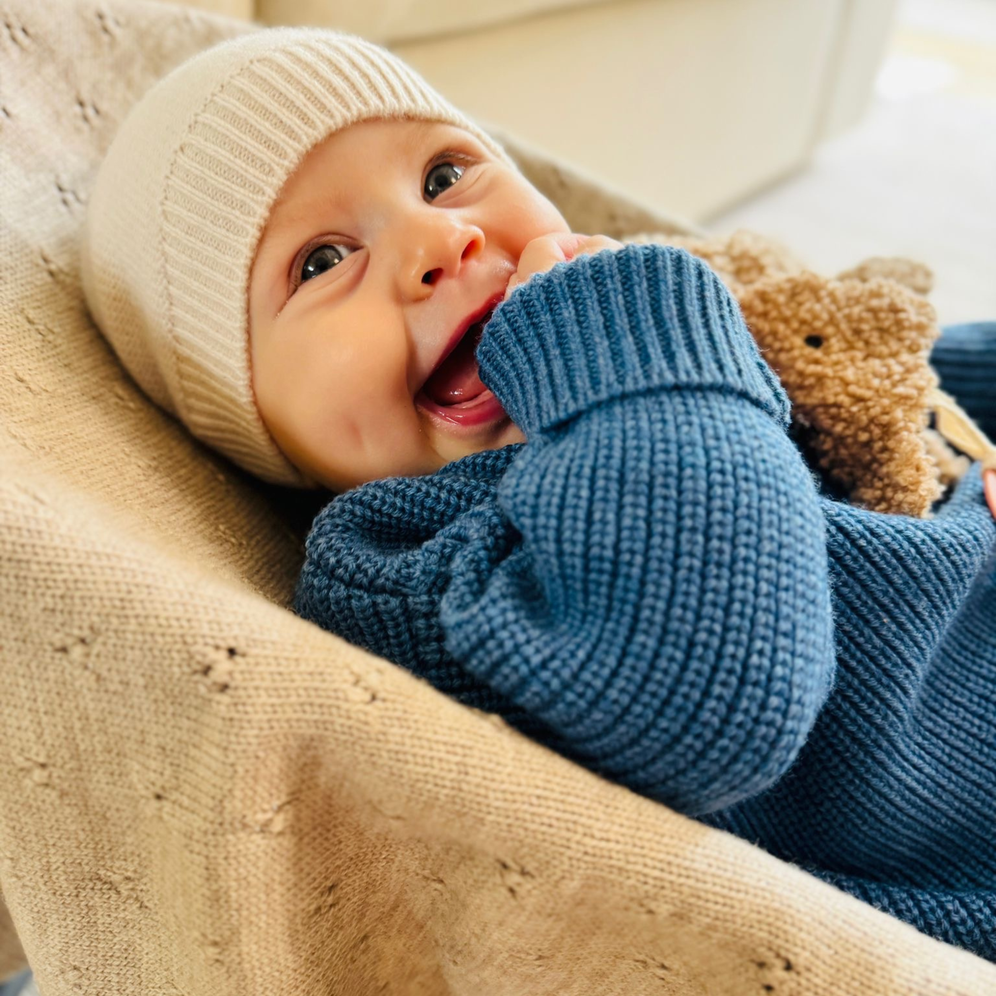 Sweater "Paul" in camel melange