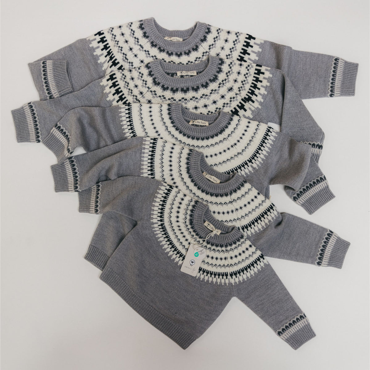 Pullover Noel in grau melange combo