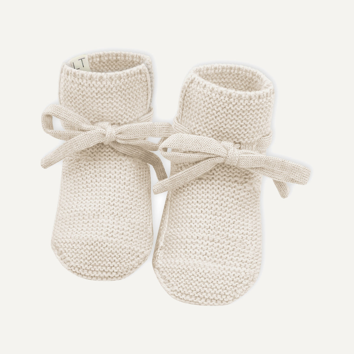 Babyschuhe Toni in creme – Bestandteil des Geschenksets