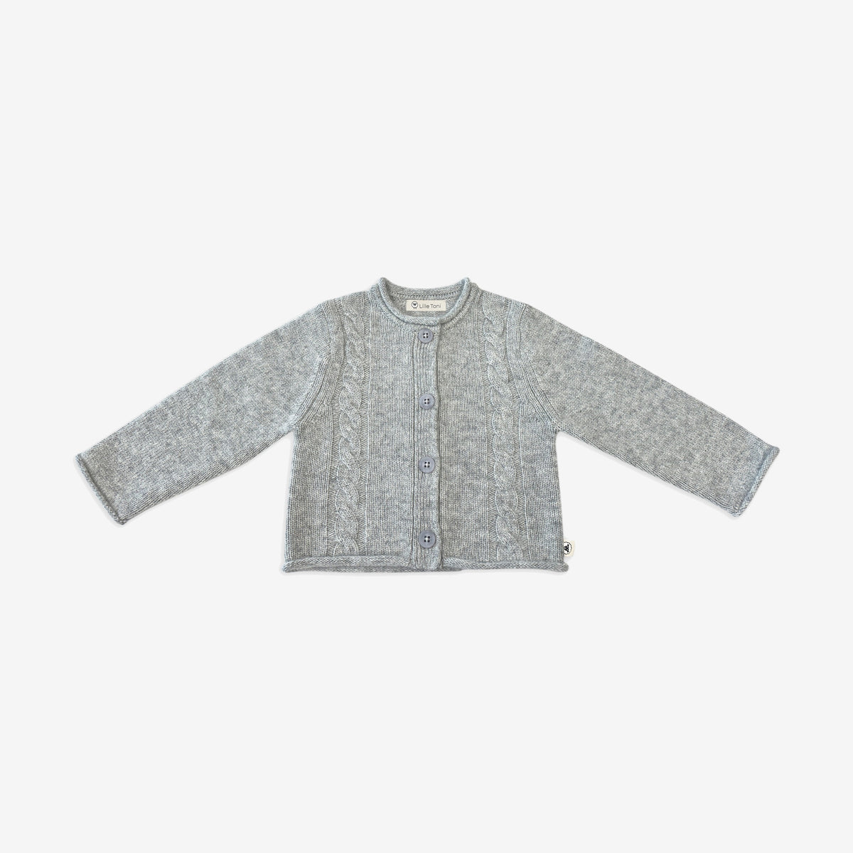 Zopf Cardigan Carlo in grau melange