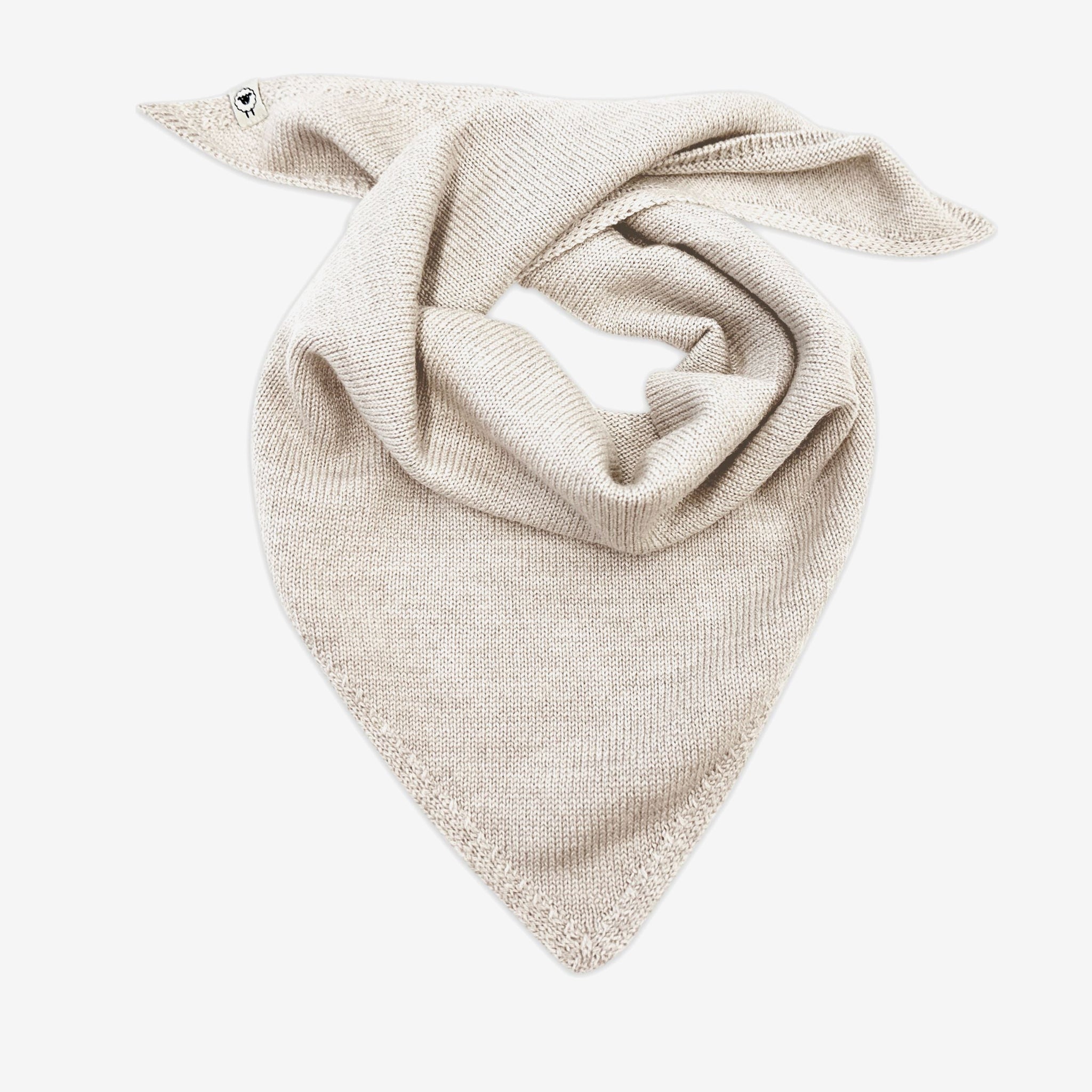Elise triangular scarf in cream