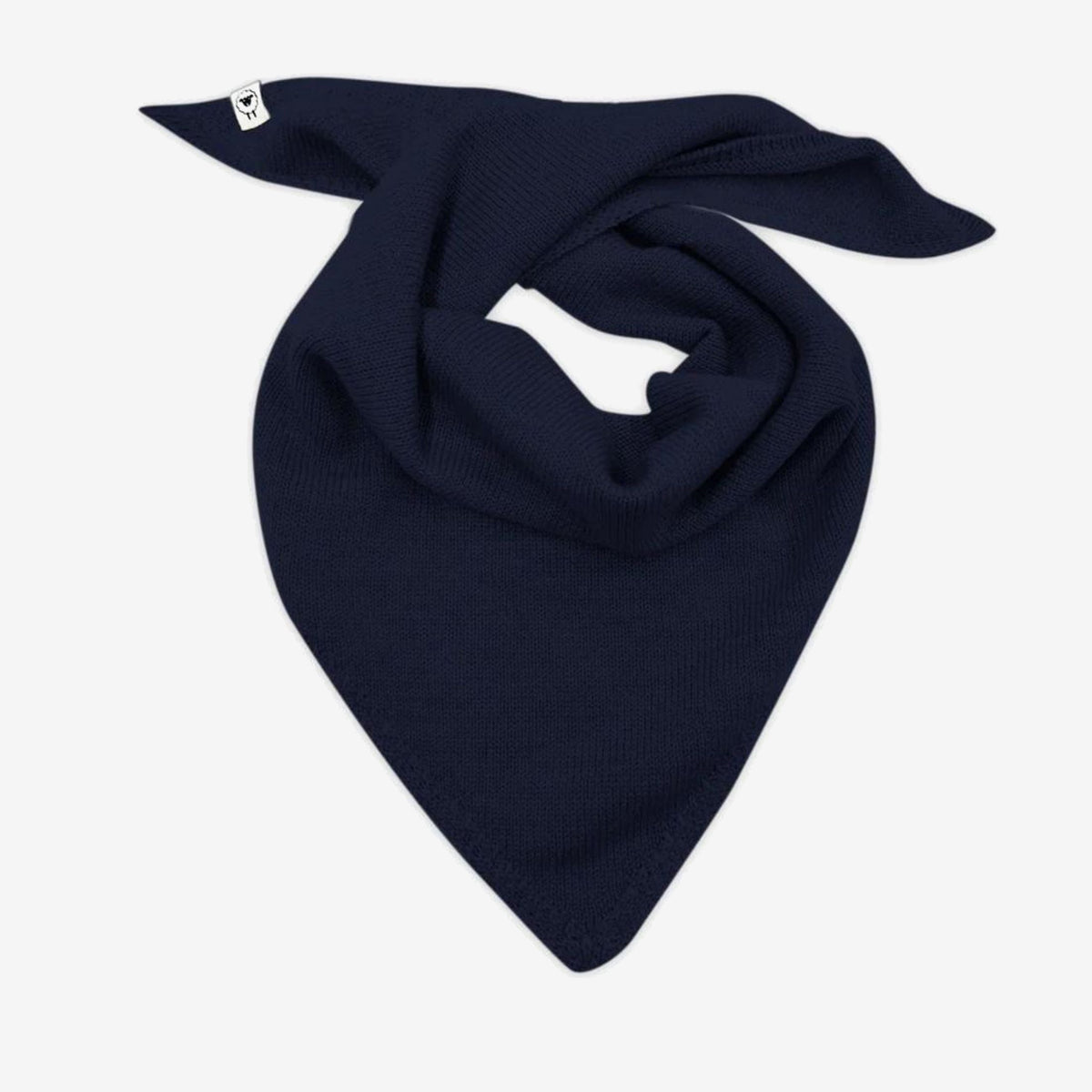 Elise triangular scarf in navy