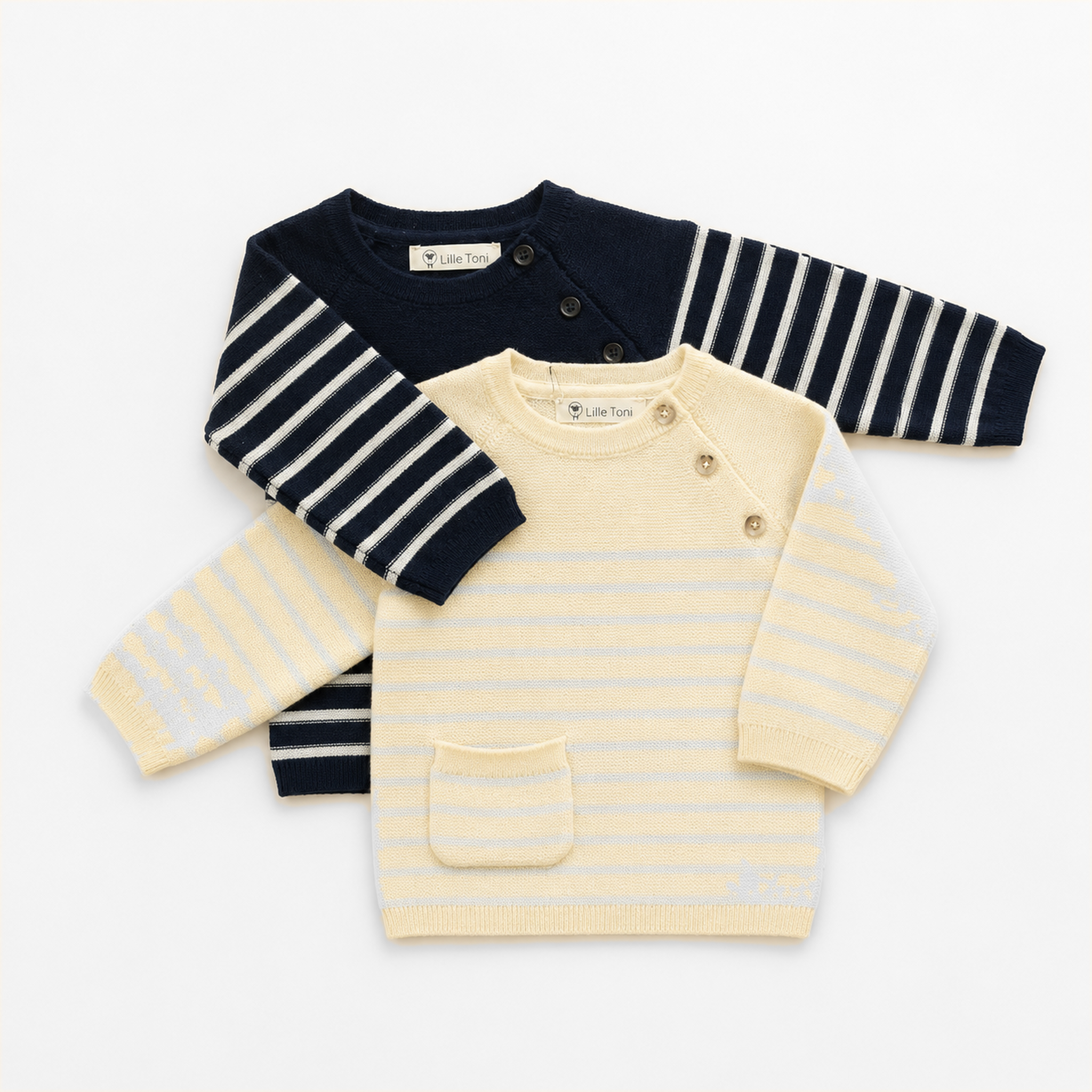 Pullover Anna in marine creme