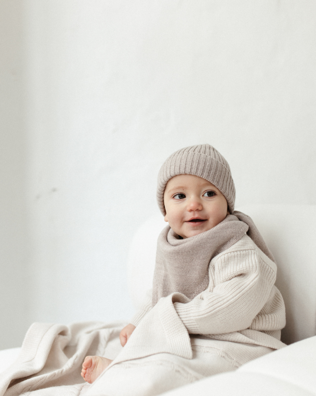 Schal für Baby und Kleinkind aus Merinowolle