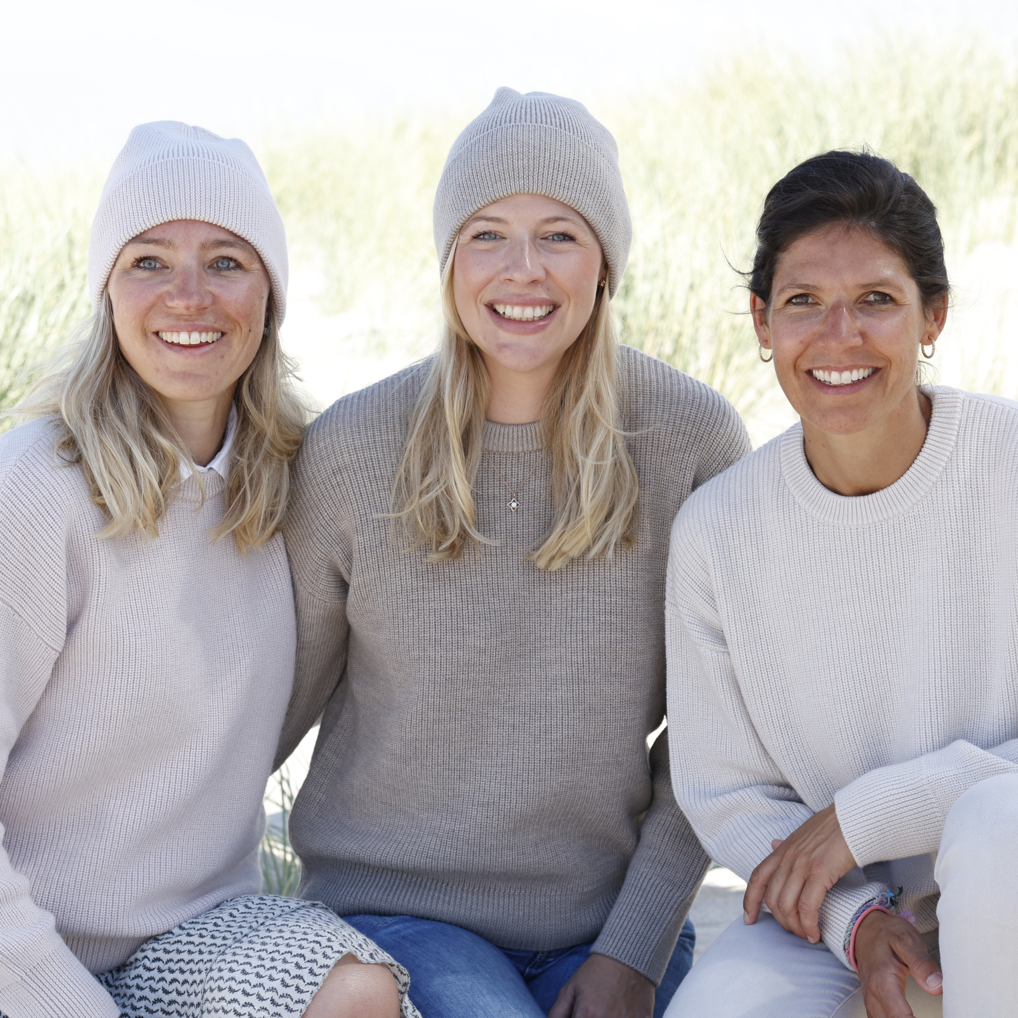 Ladies sweater in cream