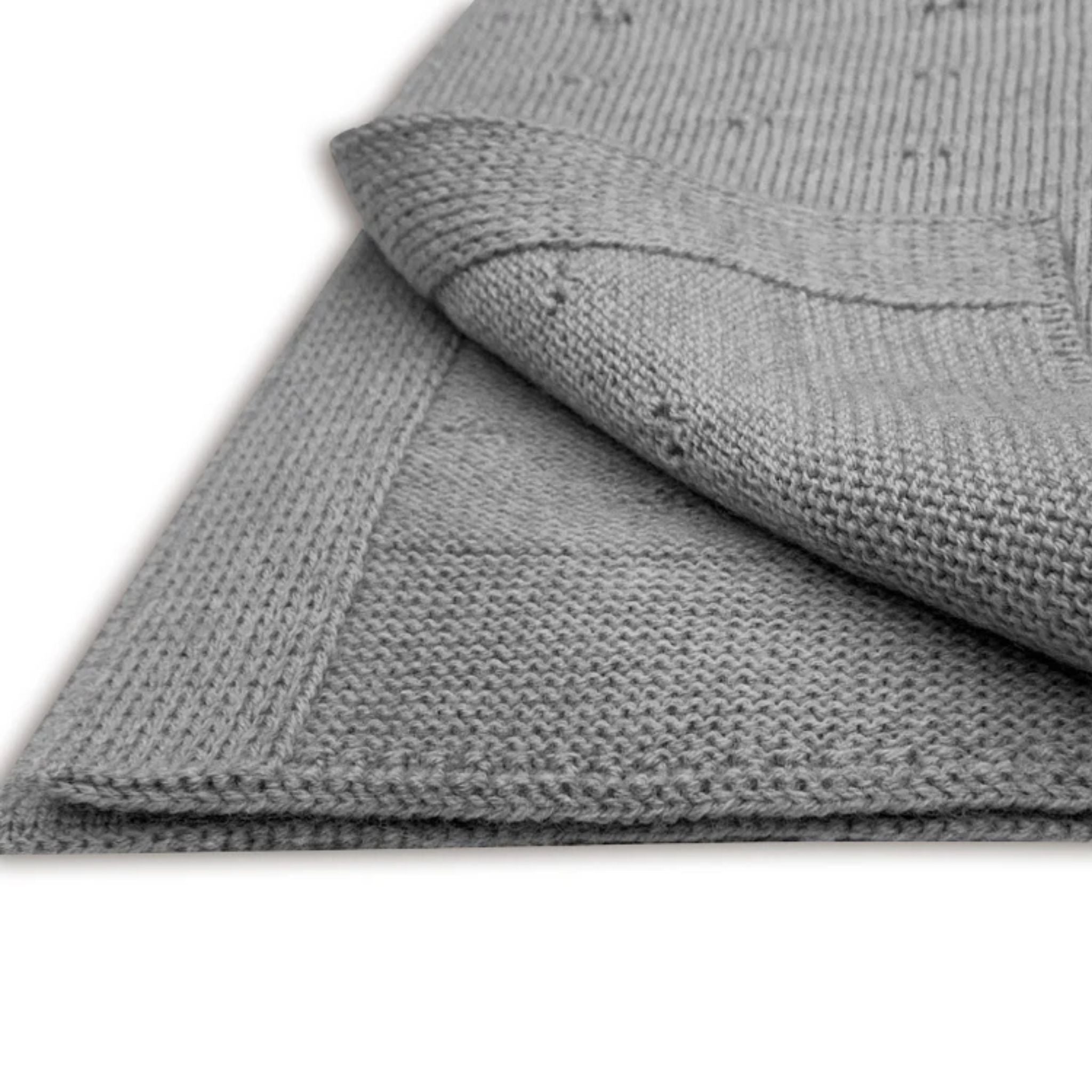 Kuscheldecke "Ida" in grau melange