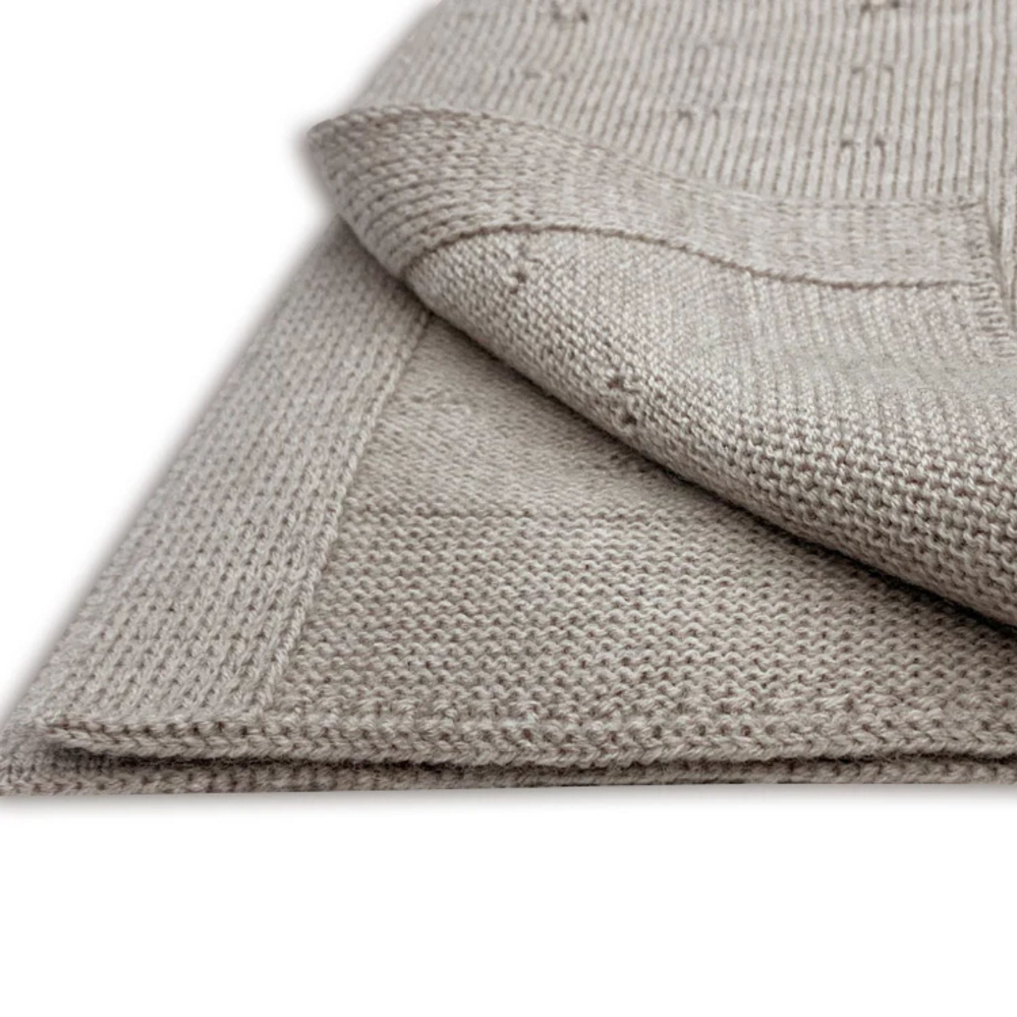 Kuscheldecke "Ida" in camel melange