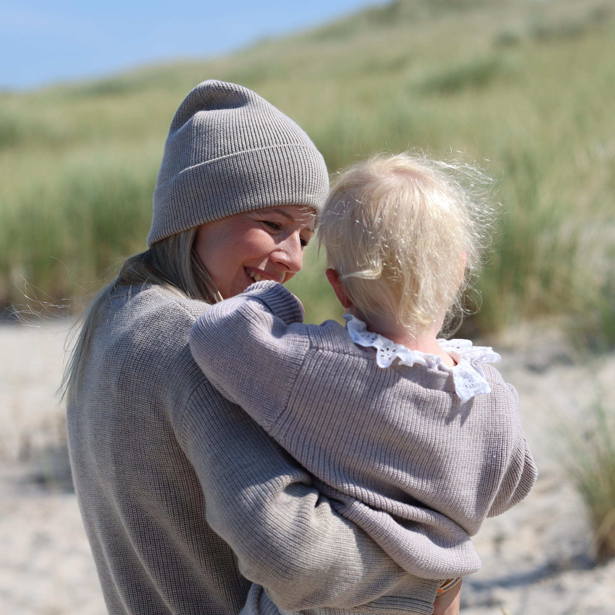 Ladies sweater in new sand