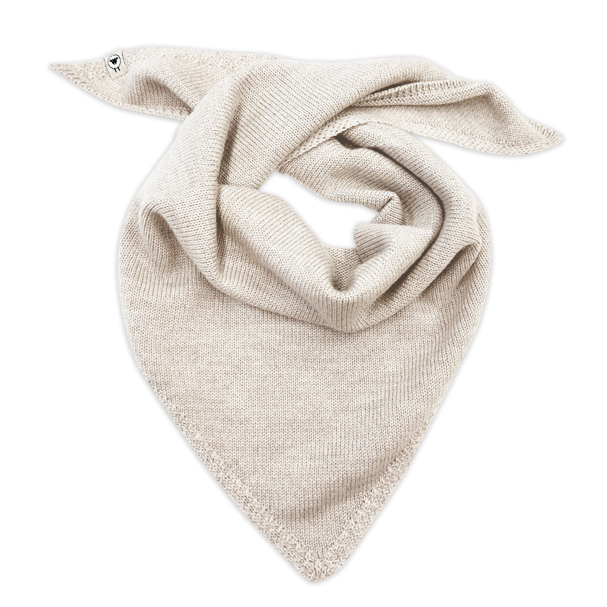 Elise triangular scarf in cream