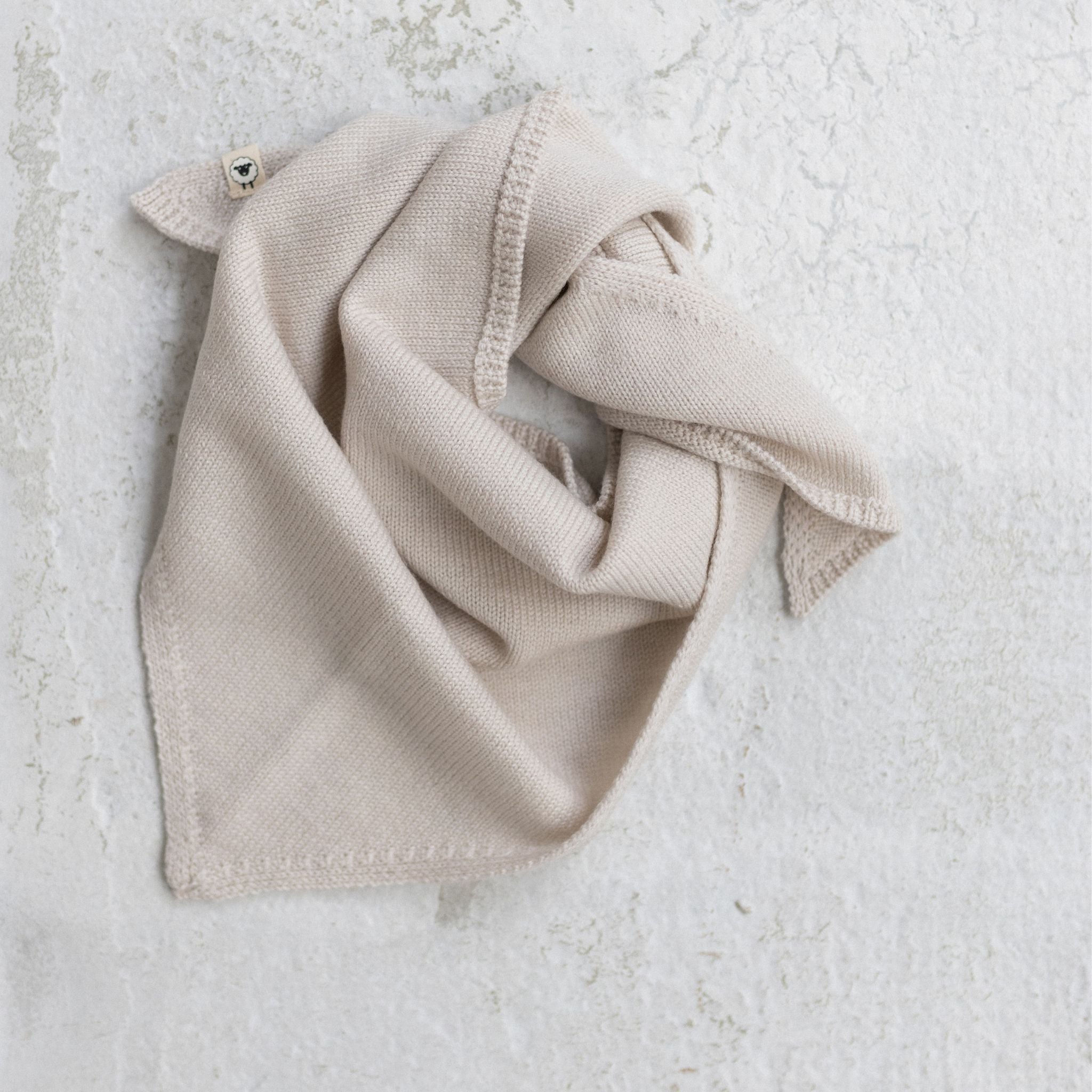 Elise triangular scarf in cream