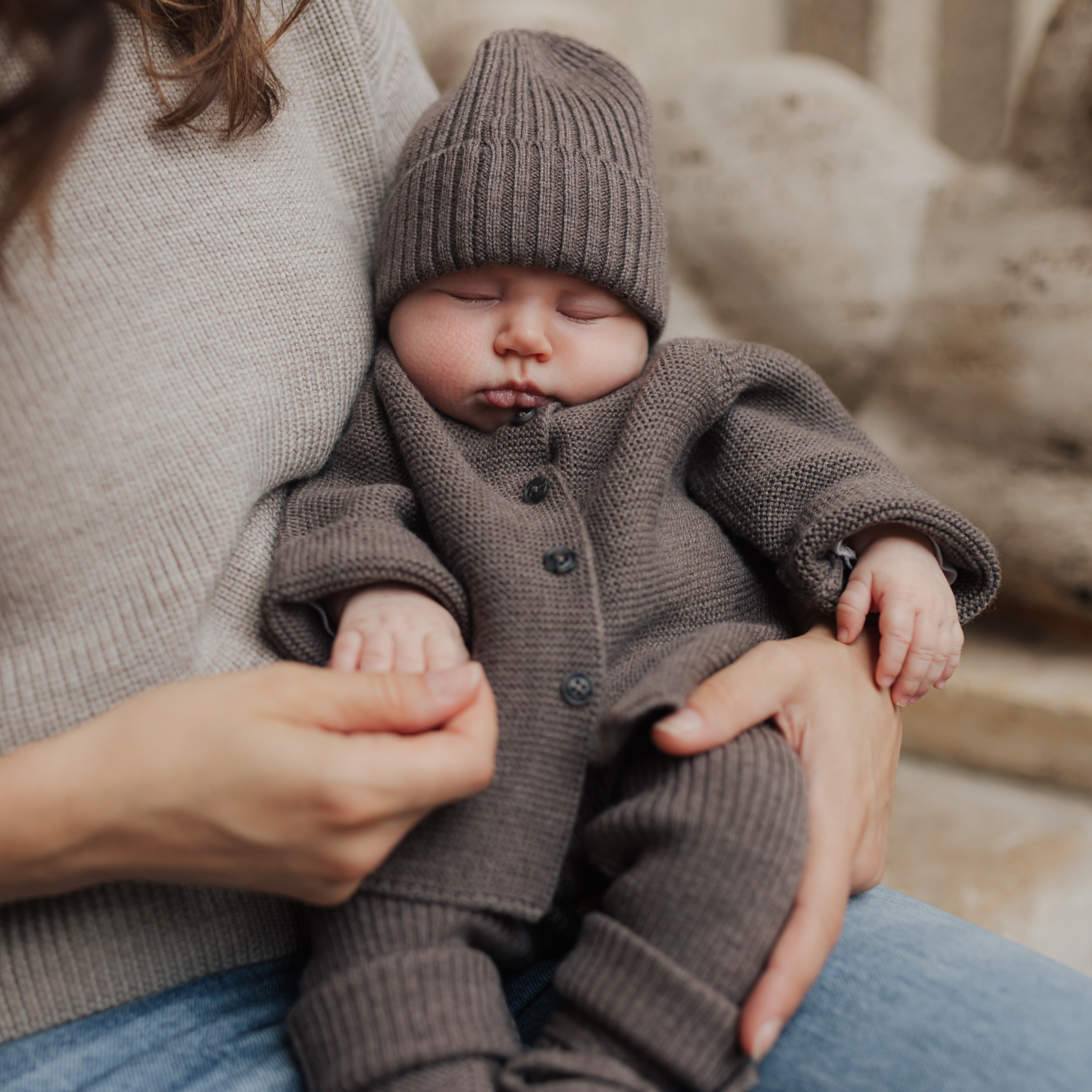 Cardigan "Emil" in toffee
