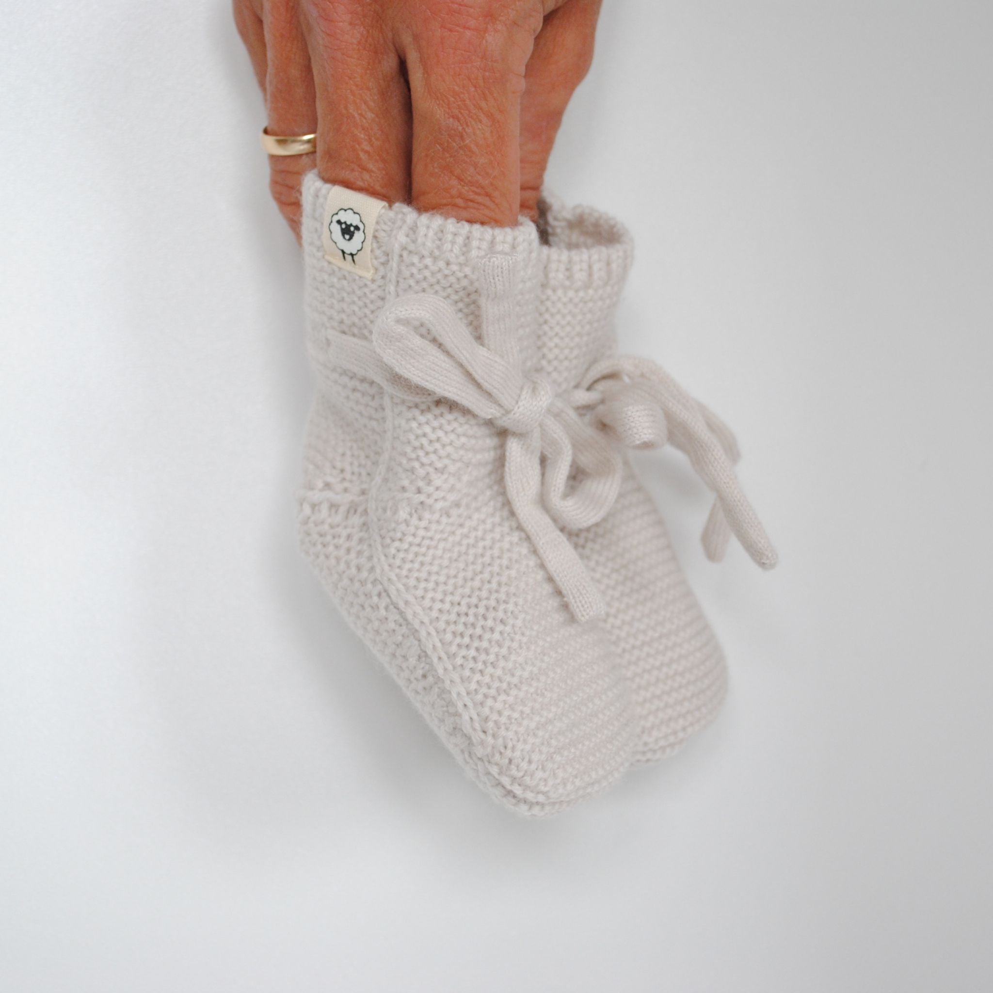 Baby booties "Toni" in cream