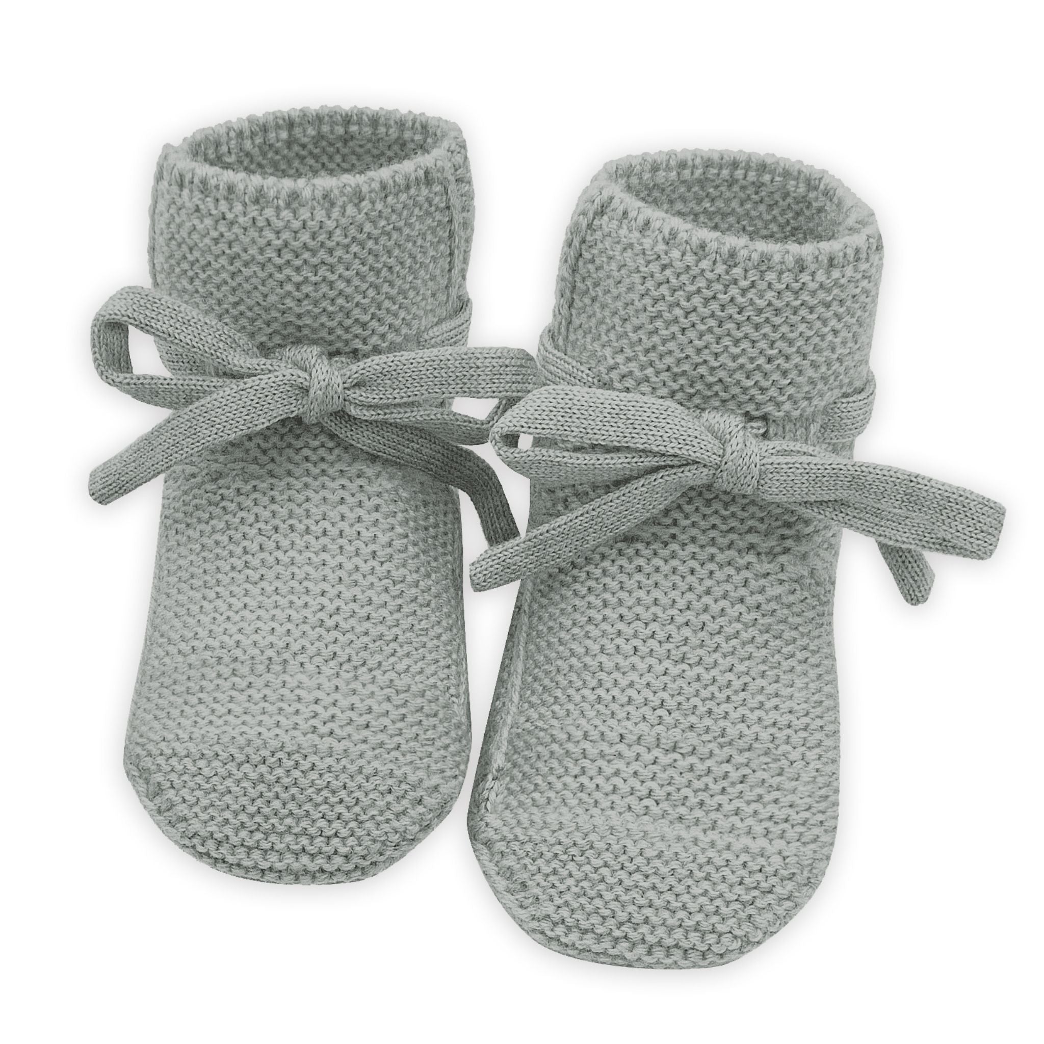 Baby booties "Toni" in grey melange