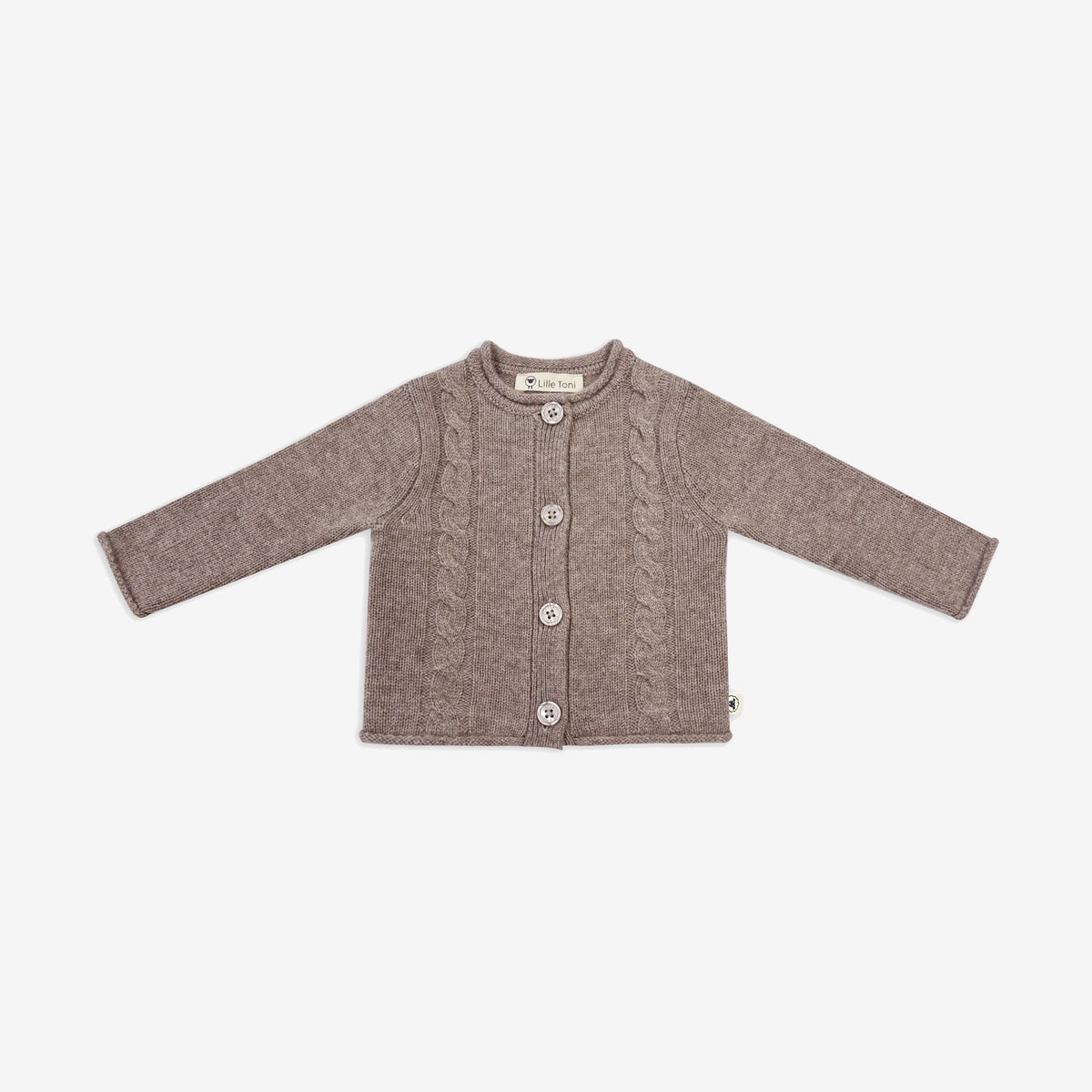 Zopfcardigan Carlo in toffee