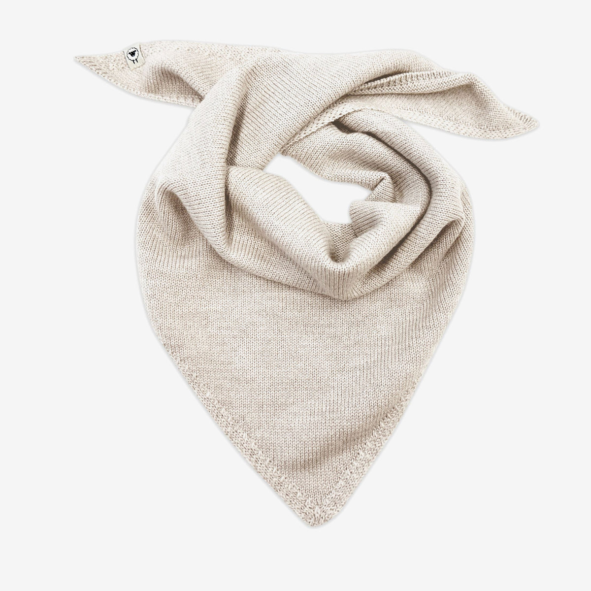 Elise triangular scarf in cream
