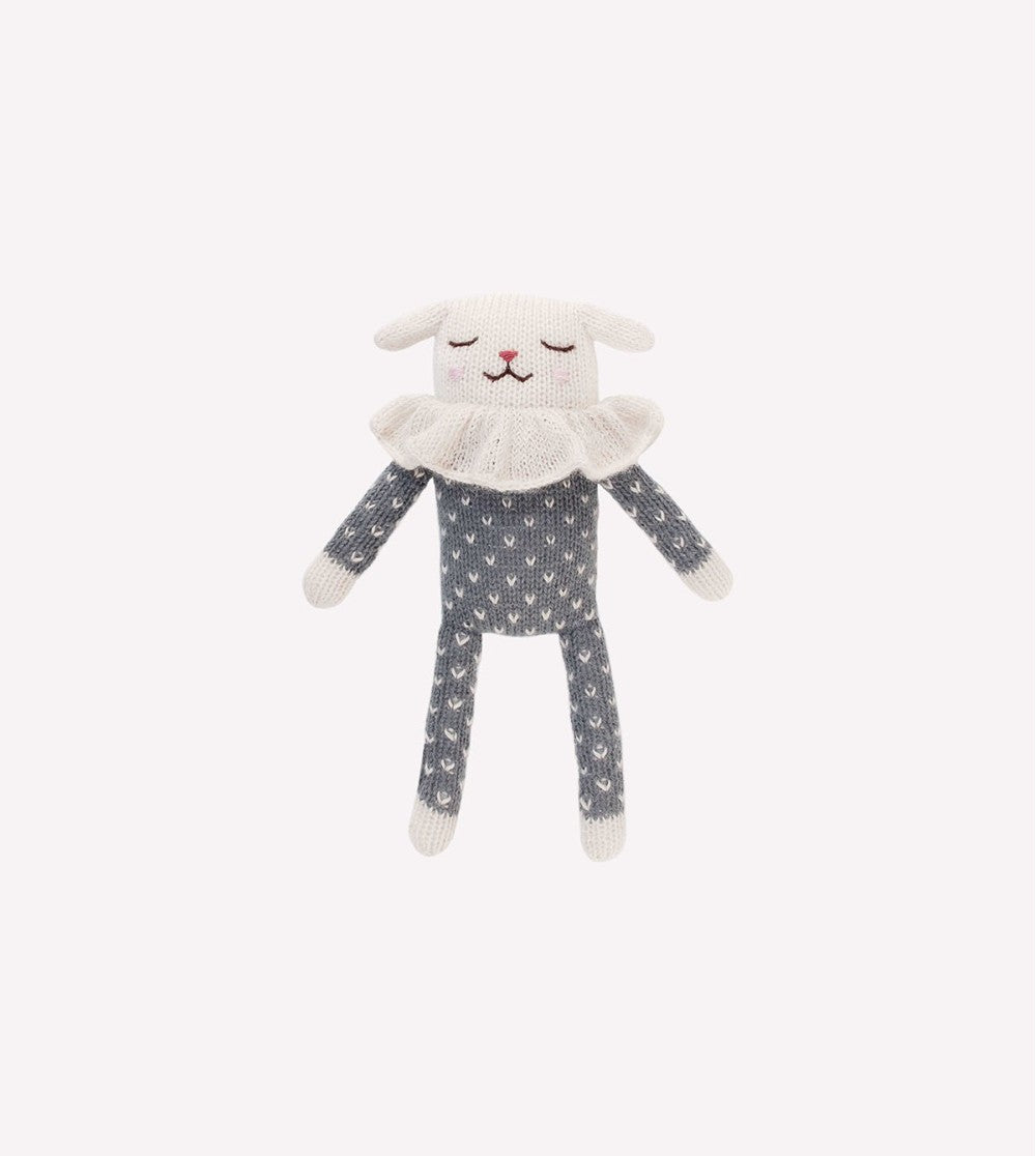 Main Sauvage cuddly toy "Lamb sienna dots pajamas"