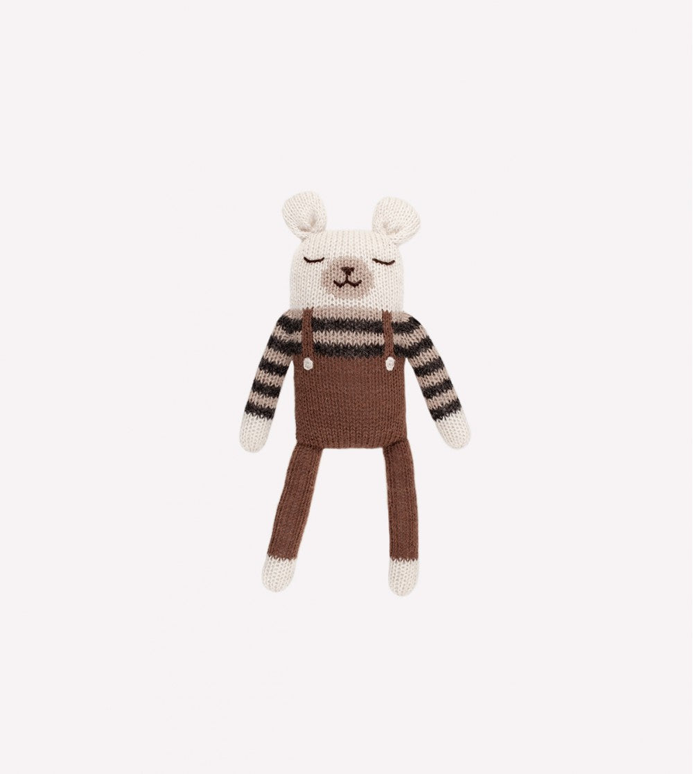 Main Sauvage cuddly toy "Lamb sienna dots pajamas"